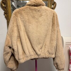 BCBGeneration Cozy Tan Teddy Jacket